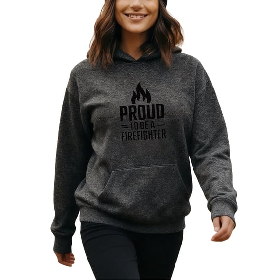 Comfort Firefighter Hoodie for Men and Women, Unisex Pullover Hooded Sweatshirt, Comfortable Cotton Poly Blend, Casual Everyday Wear