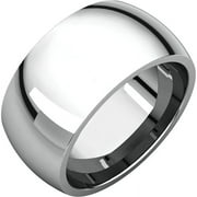 TRUSTMARK JEWELERS Comfort Fit 10mm 316 Stainless Steel Couples Domed Wedding Band Ring sz 8.0