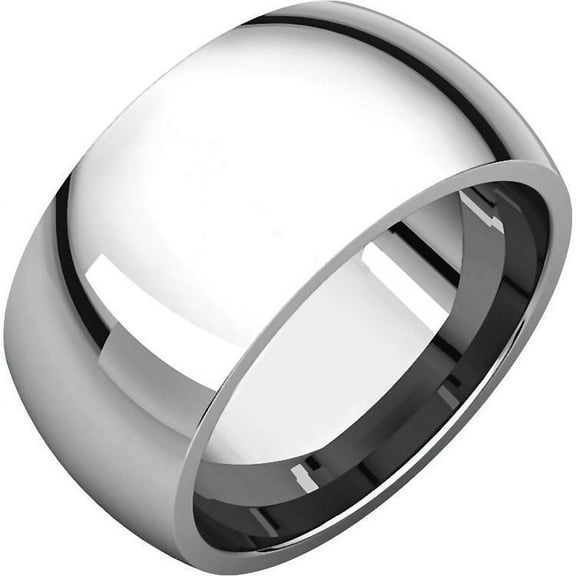 Comfort Fit 10mm 316 Stainless Steel Couples Domed Wedding Band Ring sz 9.0