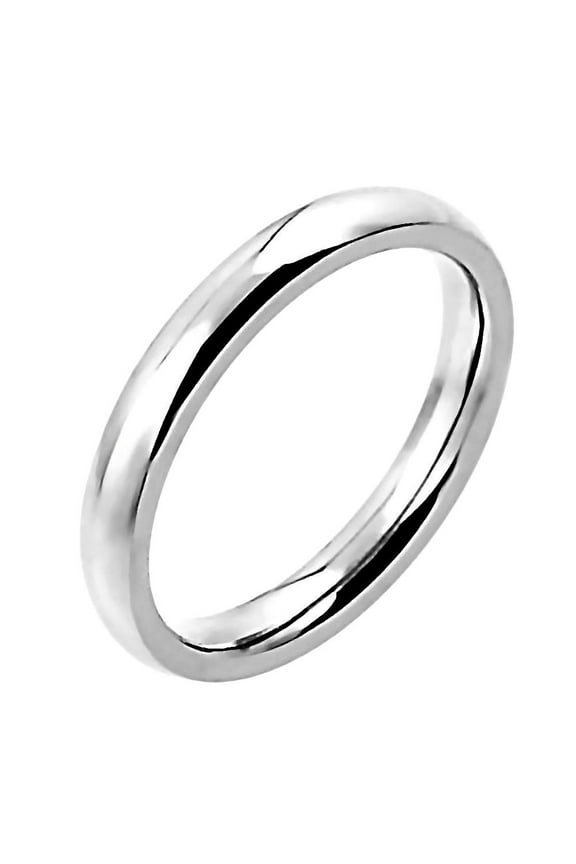 Comfort Fit 3mm 316 Stainless Steel Couples Domed Wedding Band Ring sz 6.0