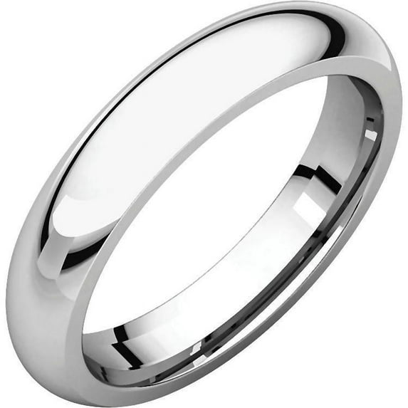 Comfort Fit 4mm 316 Stainless Steel Couples Domed Wedding Band Ring sz 11.5