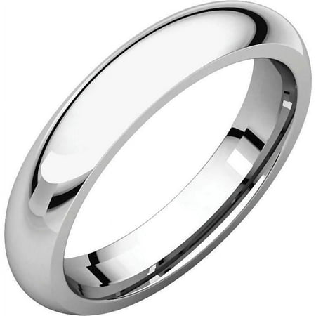 Comfort Fit 4mm 316 Stainless Steel Couples Domed Wedding Band Ring sz 5.0