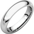 thumbnail image 1 of Comfort Fit 4mm 316 Stainless Steel Couples Domed Wedding Band Ring sz 6.5, 1 of 1