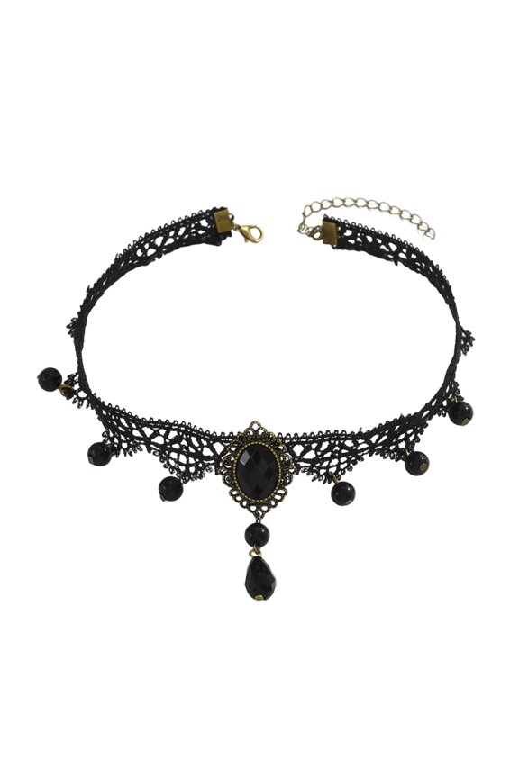 Comfort Fit Gothic Lace Necklace For Lightweight All Day Use Versatile In Parties Work And Social Settings