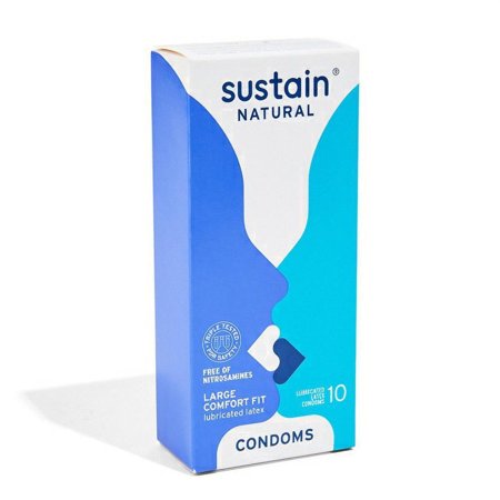 Comfort Fit Lubricated Latex Condoms - 10 ct