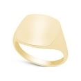 thumbnail image 1 of AFFY Comfort Fit Square Signet Ring In 14K Yellow Gold Plated 925 Sterling Silver, Ring Size 8, 1 of 3