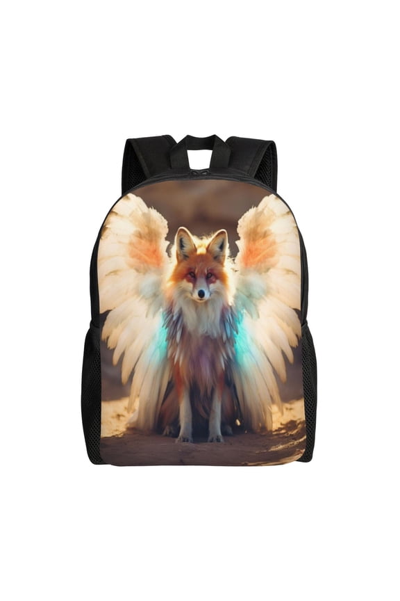 Comfort Fit Unisex Fox Wings Angelic Backpack Great Design Durable For Daily Commute & Travel Adventures 16 Inch
