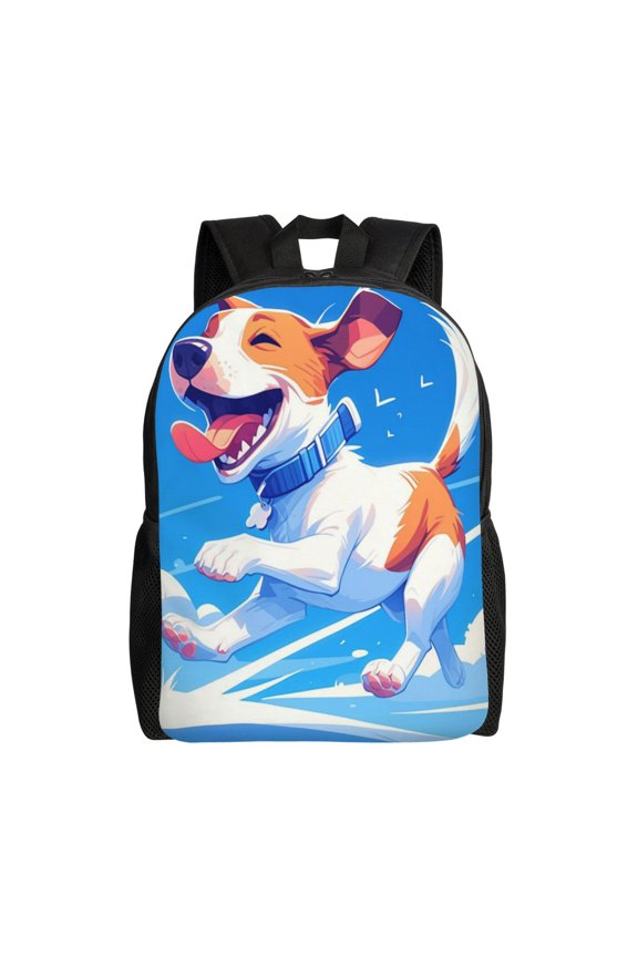 Comfort Fit Unisex Happy Dog Running Backpack Great Design Durable For Daily Commute & Travel Adventures 16 Inch