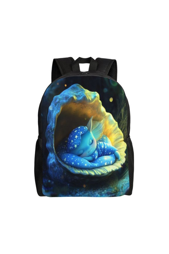 Comfort Fit Unisex Sleeping Narwhal Shell Backpack Great Design Durable For Daily Commute & Travel Adventures 16 Inch