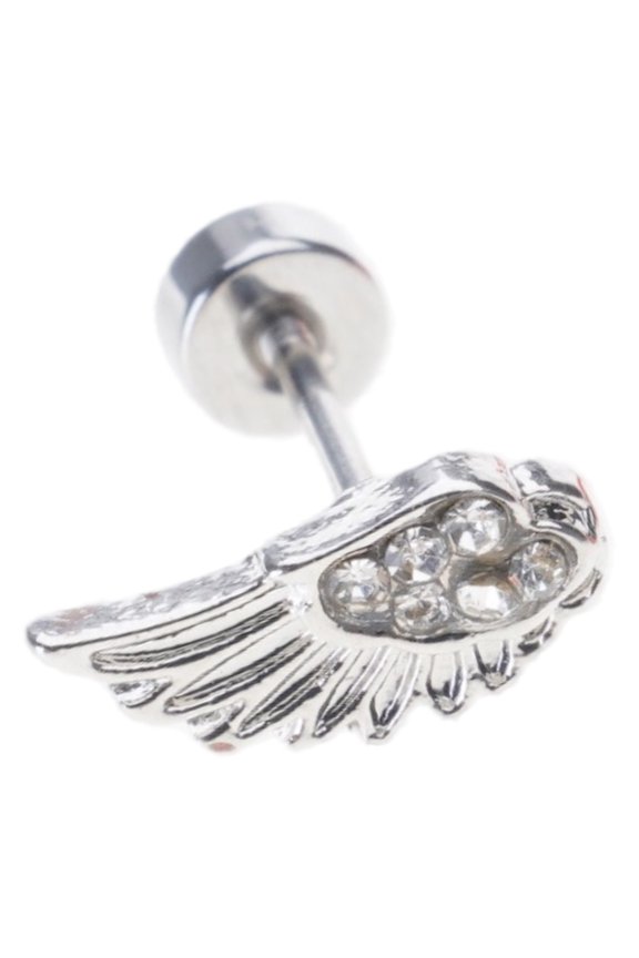 Comfort Fit Wing Themed Cartilage Studs Alloy Portable Designs Long Time Wear for Her Styles