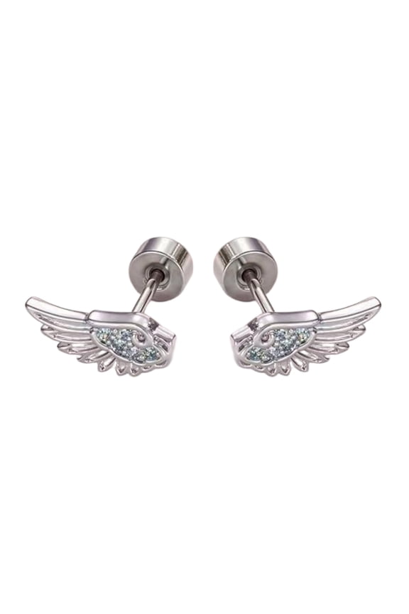 Comfort Fit Wing Themed Cartilage Studs Alloy Portable Designs Long Time Wear for Her Styles