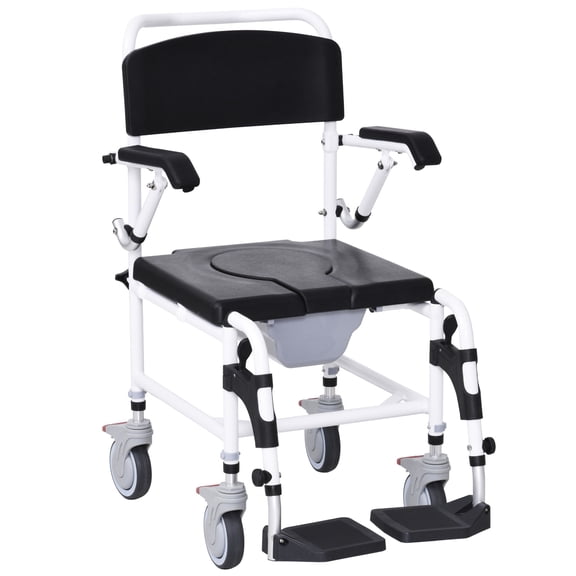 Comfort-Focused Commode Wheelchair / For Home Self-Care / Assists in Mobility