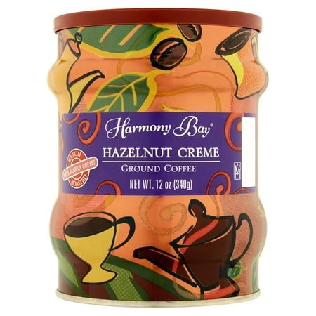 Comfort Foods Harmony Bay, Hazelnut Flavored, Ground Coffee, 12 oz