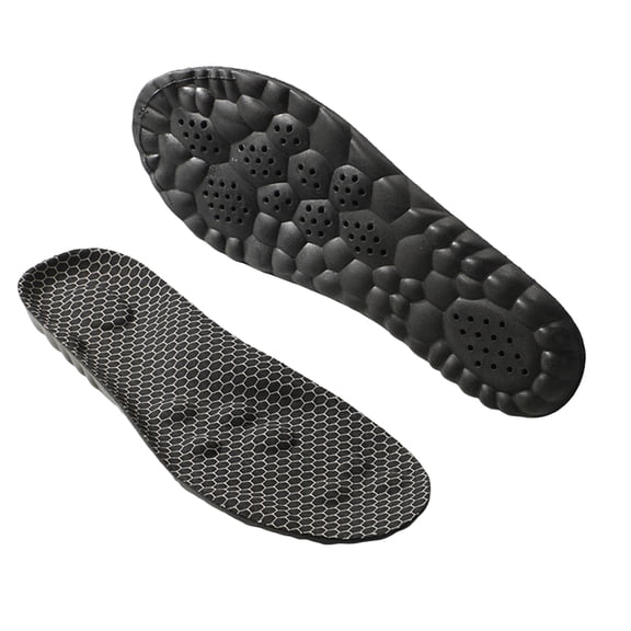 High Performance Unisex Gel Insoles with Massage Bumps and Shock Absorbing Heel Pads for Heel Pain Relief in Work Sports and Daily Life (Size,6)