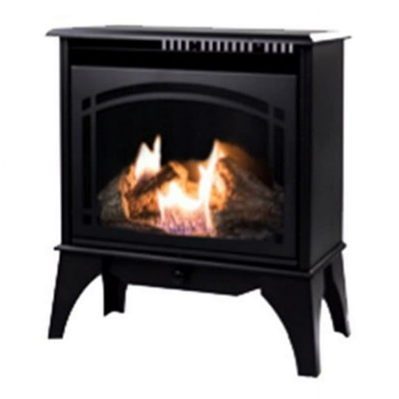 Comfort Glo GSD2211 Phoenix Gas Stove, Vent-Free, Dual Fuel, Black, 20,000-BTU - Quantity 1