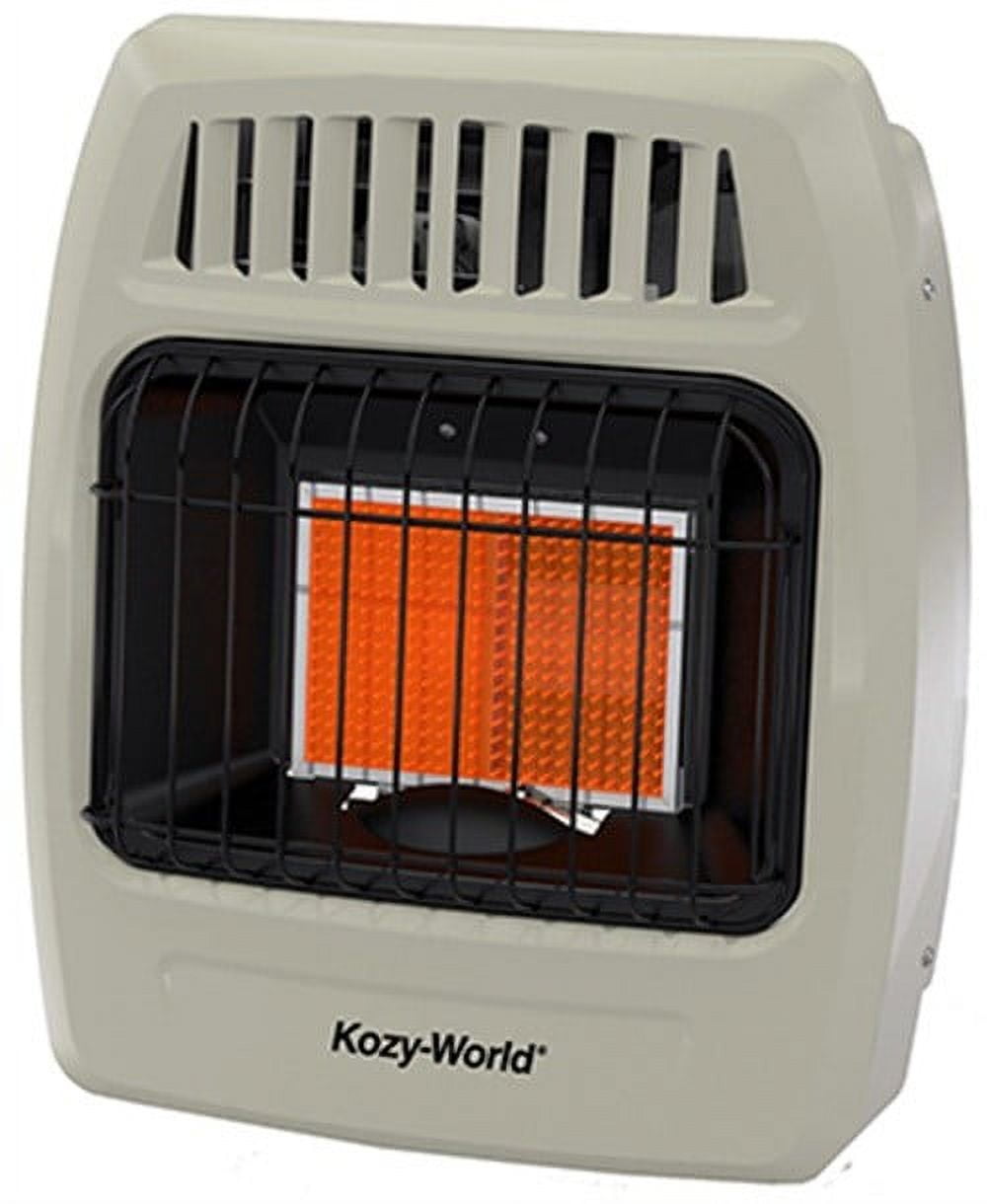 Beige Ceramic Infrared Wall-Mount Heater with Thermostat