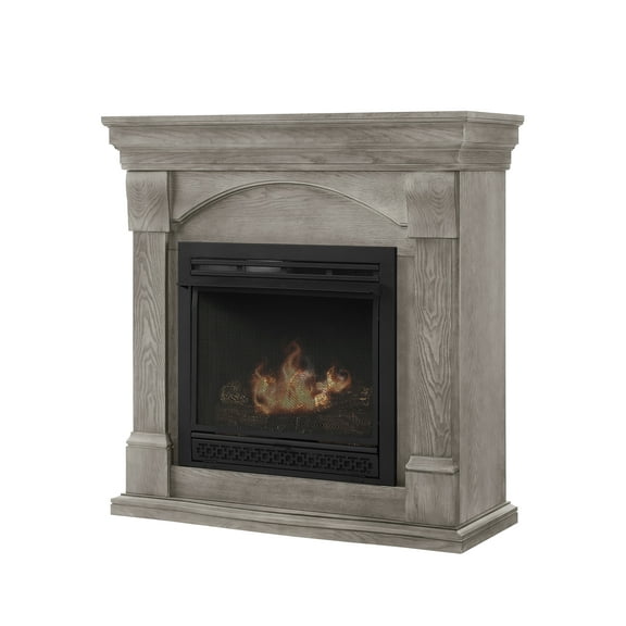 Comfort Glow Dual Fuel Ventless Gas Fireplace 26000 BTU Heats 900 sq ft - Pewter Oak - GFD3840T