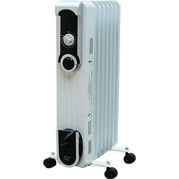 Comfort Glow Oil Filled Radiator Heater EOF260 - Energy Efficient, Portable - White