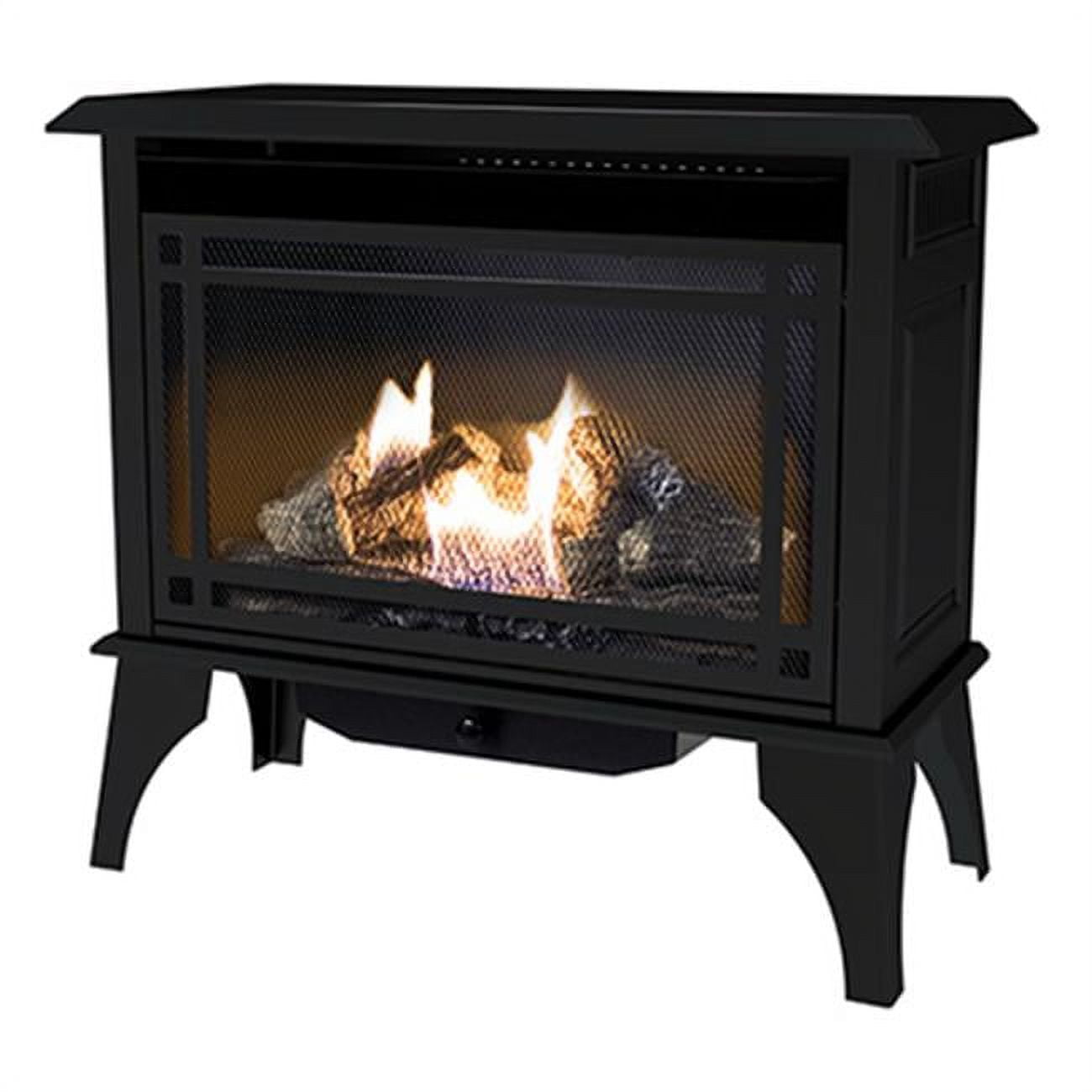 Monterey Black Steel Dual Fuel Indoor Gas Stove