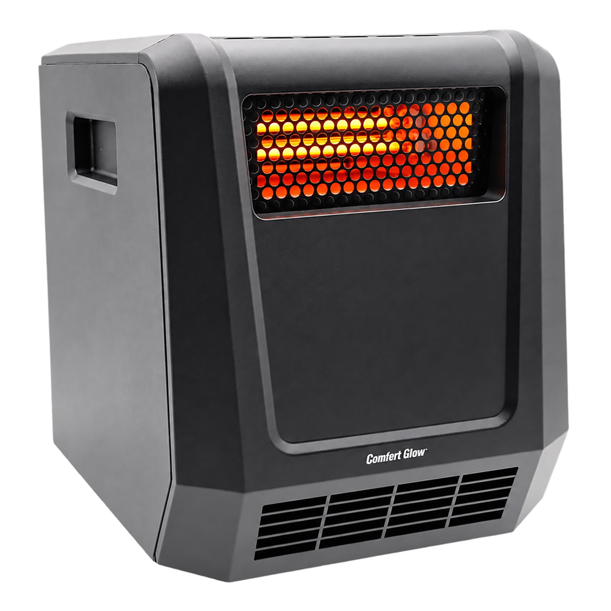 Comfort Glow Portable Electric Forced-Air Infrared Quartz Heater, 1,500/750/ECO, 5,120 BTUs, 4 Elements, Safety Features, Timer, Remote, 6-Ft. Cord
