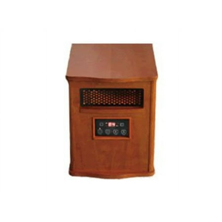 Comfort Glow QEH1410 Quartz Heater with Remote, Compact, Oak Finish