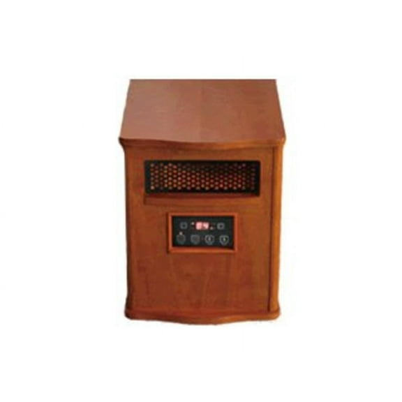 Comfort Glow QEH1410 Quartz Heater with Remote, Compact, Oak Finish