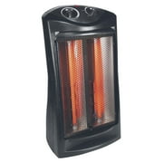 Comfort Glow QTH350 1,500-Watt-Max Portable Quartz Tower Heater with Thermostat, Black, QTH350