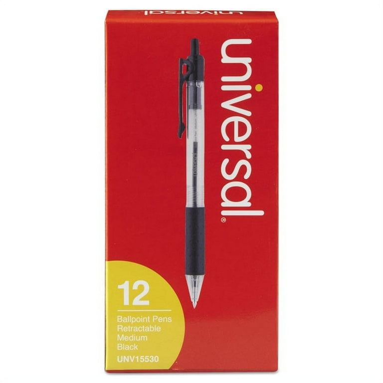 Comfort Grip Ballpoint Pen, Retractable, Medium 1 mm, Red Ink, Clear/Red Barrel, Dozen Comfort Grip Ballpoint Pen, Retractable, Medium 1 mm, Red Ink, Clear/Red Barrel, Dozen