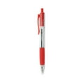 thumbnail image 1 of Comfort Grip Ballpoint Pen, Retractable, Medium 1 Mm, Red Ink, Clear Barrel, Dozen | Bundle of 2 Dozen, 1 of 5