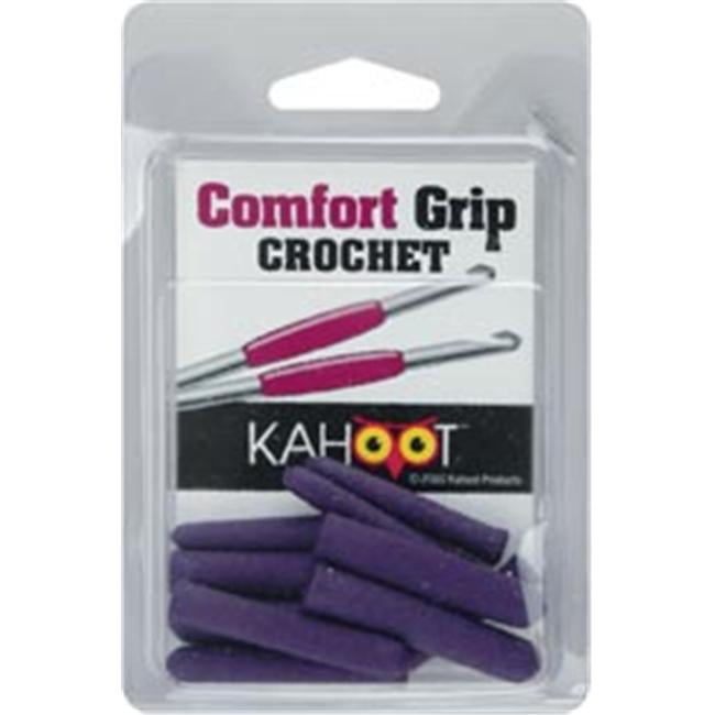 Comfort grip slightly larger than the crochet hook? Wrap a piece of masking  tape around the crochet hook, then…