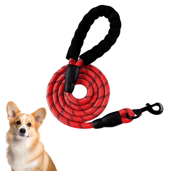 Comfort Grip Dog Leash with Padding, Reflective for Safety, fits Small to Large Breeds