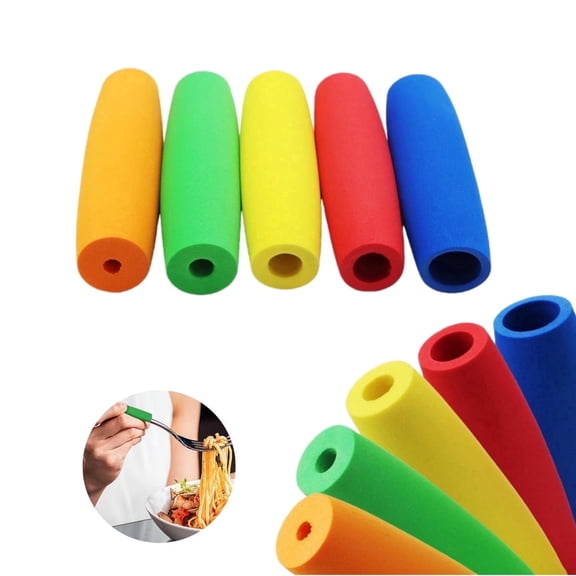 Grip Foam Tubing for Handles,10Pcs Soft Cutlery Padding,Adaptive Utensil Grip Aid for Arthritis,Elderly,Disabled, Eases Hand Fatigue