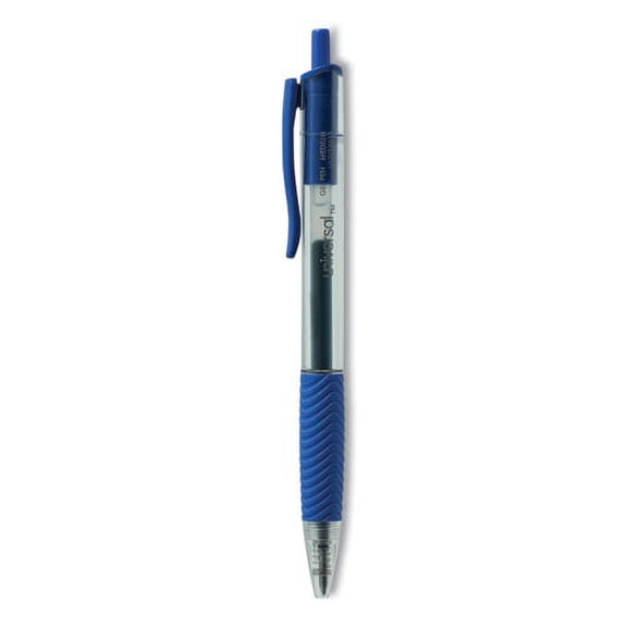 Comfort Grip Gel Pen, Retractable, Medium 0.7 Mm, Blue Ink, Translucent Blue Barrel, Dozen | Bundle of 2 Dozen