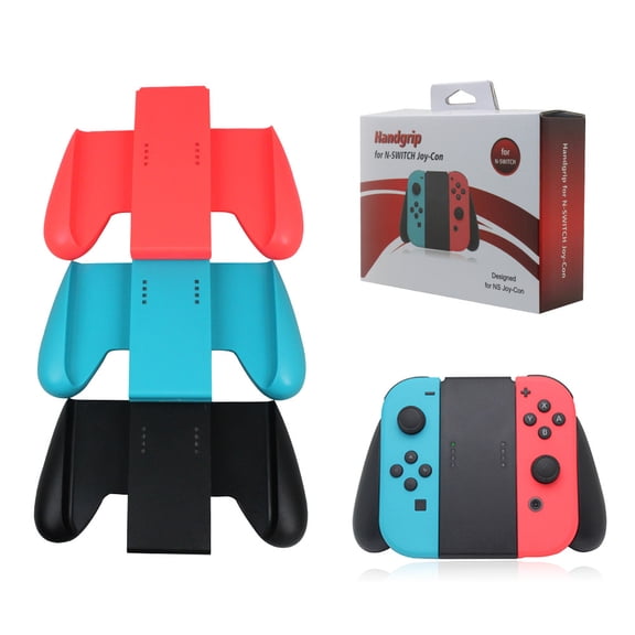 Comfort Grip Handle for Nintendo Switch & OLED Model Joy-Cons (Red, Blue, Black)