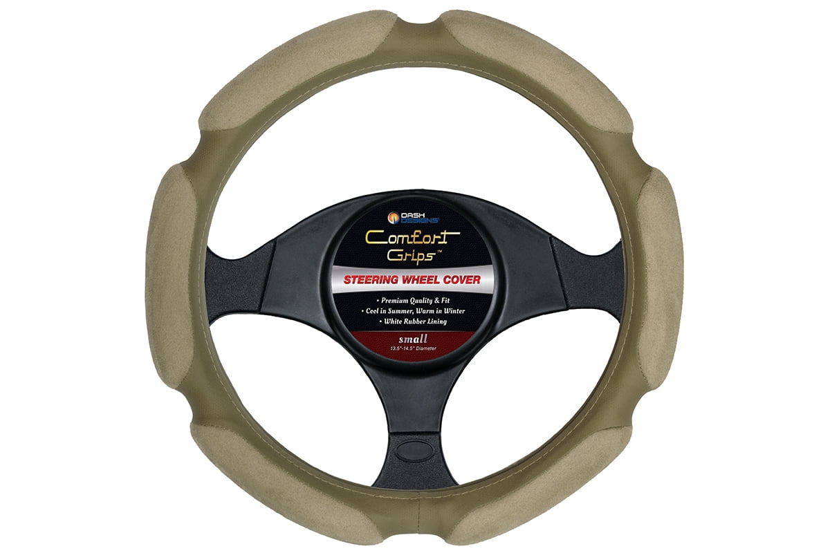 Comfort Grips Steering Wheel Cover - Multi Grip Small (13.5 - 14.4) Tan