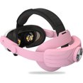 thumbnail image 1 of Comfort Head Strap for Meta Quest 3, Lightweight Replacement Strap VR Accessories, Reduce Face Pressure Comfortable Convenient Flip Design VR Headset for Quest 3-Pink, 1 of 7