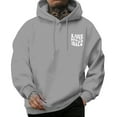 Comfort Hoodie For Men Long Sleeve Pullover Sweatshirts Letter Print