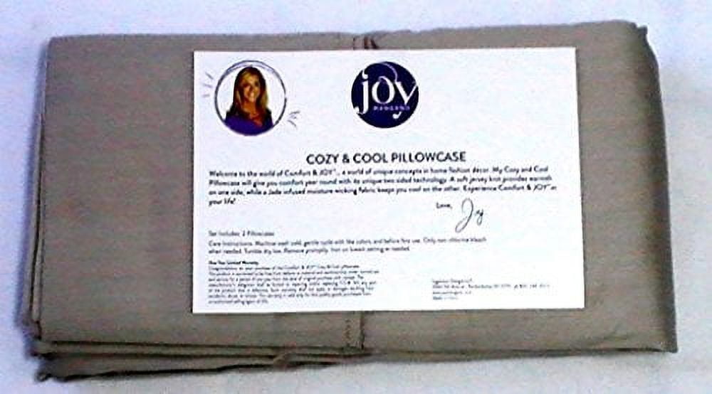 Comfort & JOY® Warm & Cool Jumbo Pillowcases - Linen Driftwood (Gray)