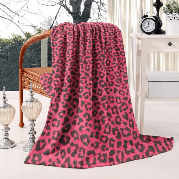 Comfort Lightweight Flannel Fleece Leopard Print Blanket for Adults - Super Soft Cheetah Blanket for Bed Sofa & Couch Any Season - Brown Leopard Blanket 50x60 inches