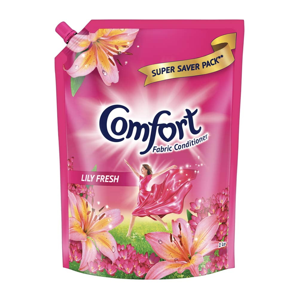 Comfort Lily Fresh Fabric Conditioner 2 Liter Pack After Wash