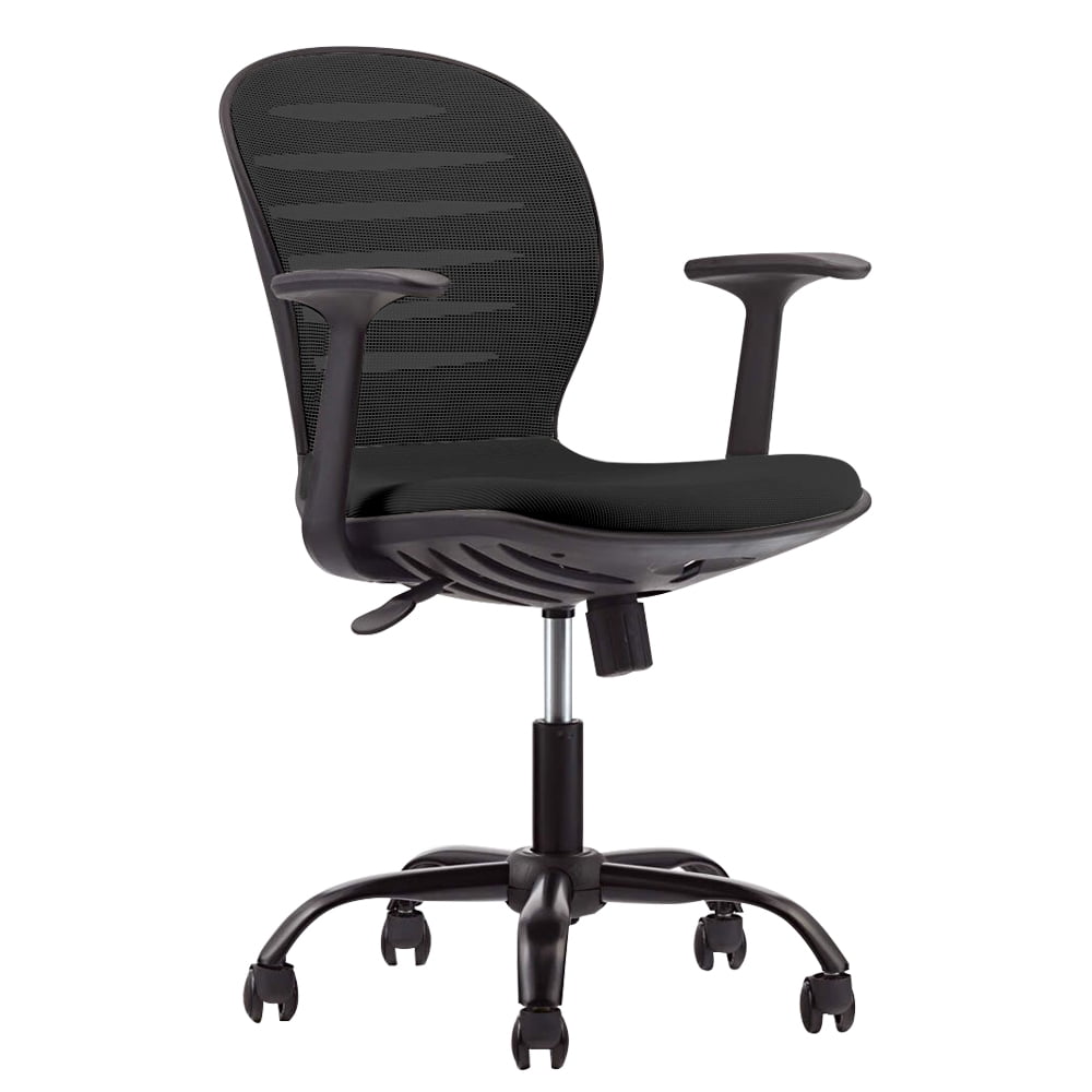 Comfort Mesh Home Office Swivel Height Adjustable Task Chair Black