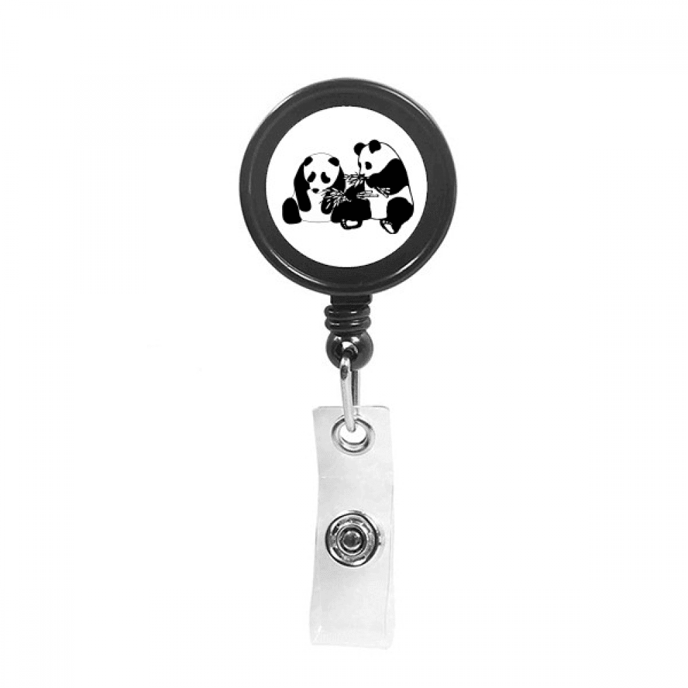 Comfort Peer Food Mood Art Deco  Fashion Retractable Keychain Badge Holder ID Badge