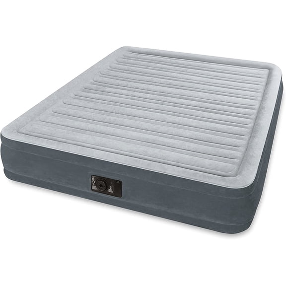 Comfort Plush Mid Rise Dura-Beam Airbed with Built-in Electric Pump, Bed Height 13", Queen