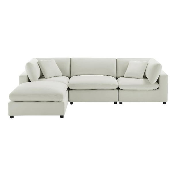 Comfort Pointe Casella Modular 4-Piece XL Sectional in Ivory