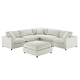 thumbnail image 1 of Comfort Pointe Casella Modular 6-Piece Sectional in Ivory Performance Fabric, 1 of 19