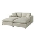 thumbnail image 1 of Comfort Pointe Casella Modular Beige Fabric 4-Piece Chofa Sectional, 1 of 16