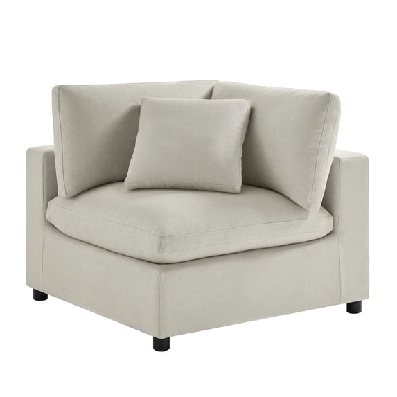 Comfort Pointe Casella Modular Beige Fabric 5-Piece Sectional