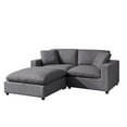 thumbnail image 1 of Comfort Pointe Casella Modular Charcoal Fabric 3-piece Chofa, 1 of 13