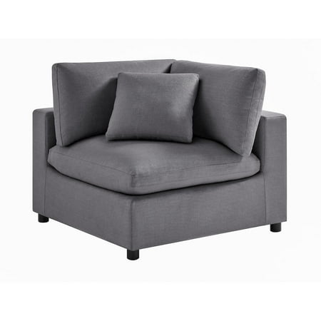 Comfort Pointe Casella Modular Charcoal Fabric 6-Piece Nest Sectional