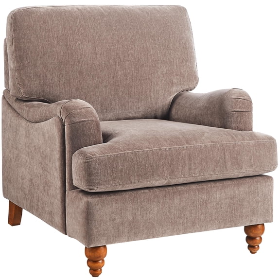 Comfort Pointe Clarendon Arm Chair - Heathered Cocoa Polyester